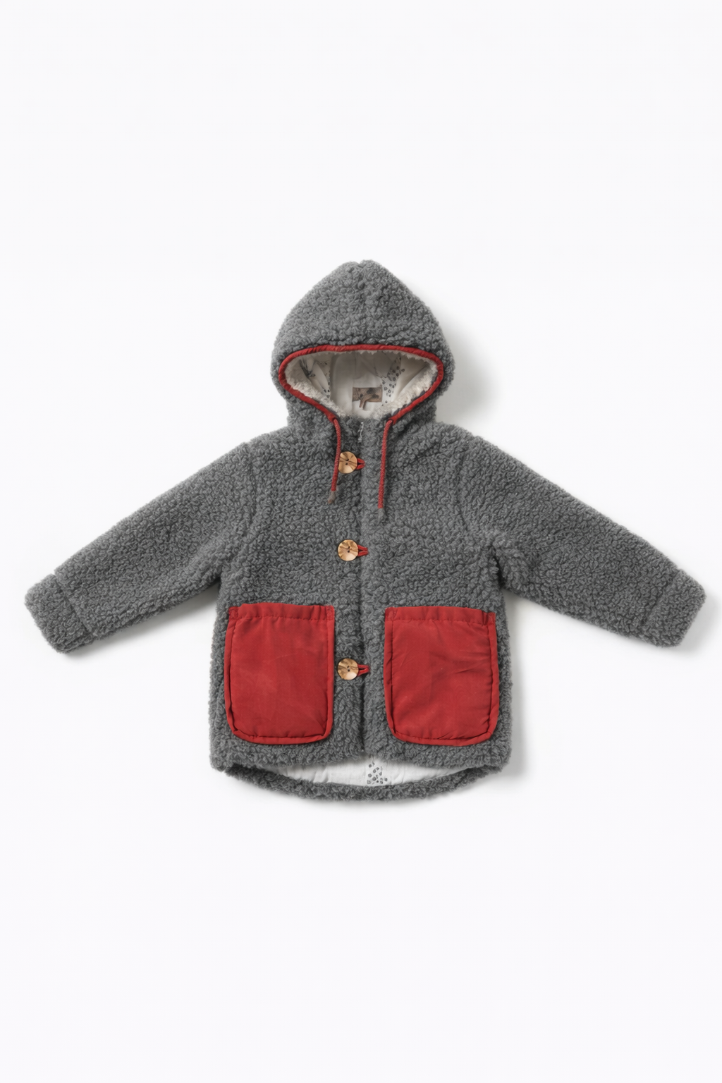 Baby/Kid Virgin Wool Jacket - Dark Grey