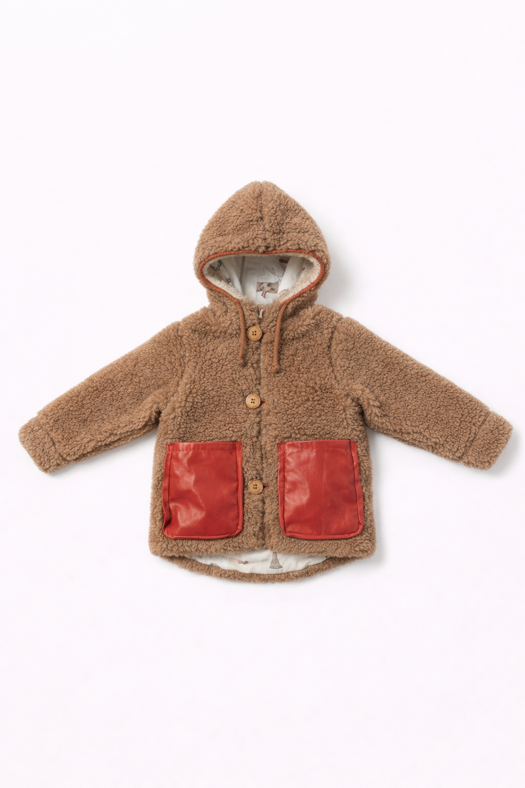Baby/Kid Virgin Wool Jacket - Brown