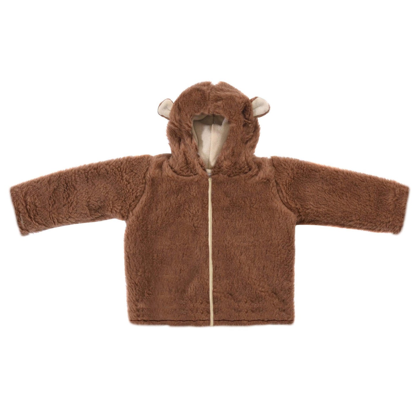 Baby/Kid Virgin Brown Wool Jacket
