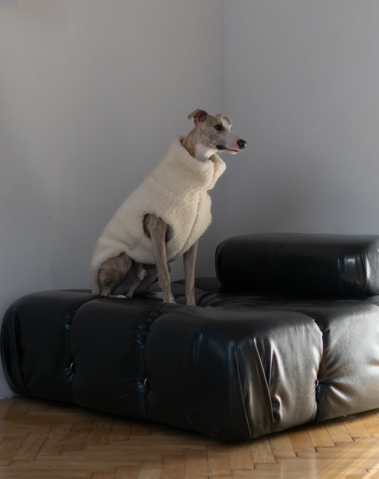 Woolen Dog Vest White