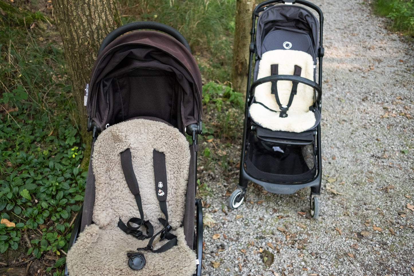 Ivory Natural Sheepskin Stroller Liner