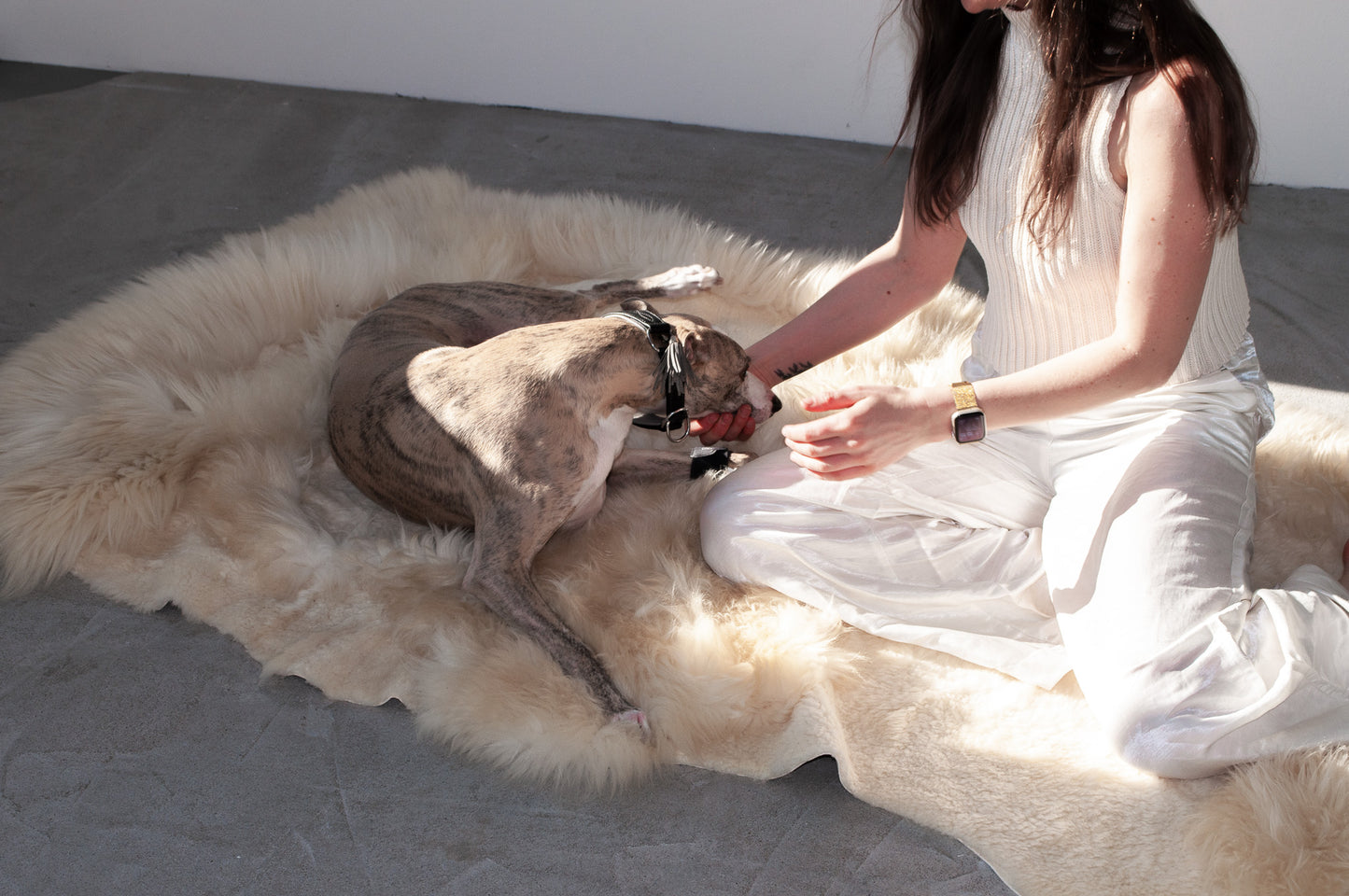 Natural Sheepskin Ivory Carpet