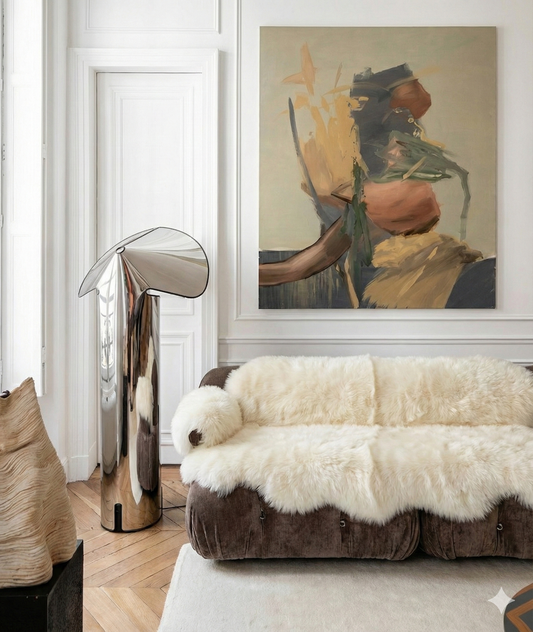 Genuine Ivory Sheepskin Couch Cover for Dogs — Natural Sofa Protector (Plastic-Free)