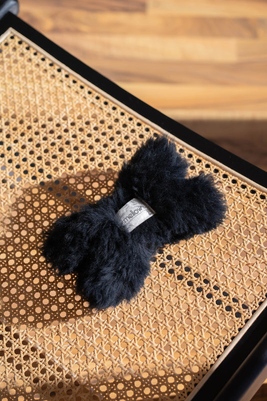 Hundespielzeug aus natürlicher Wolle - Knochen - Anthrazit