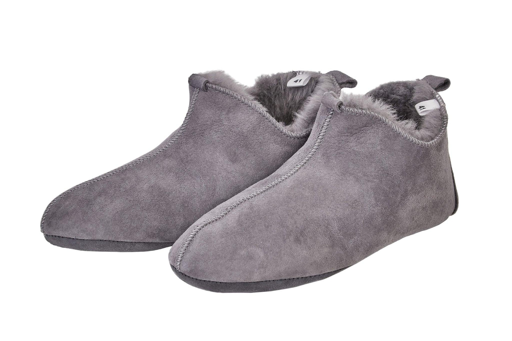 Stiefel aus natürlichem Schaffell für Erwachsene - Grau
