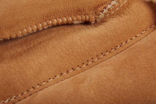 Adult Natural Sheepskin Gloves Beige