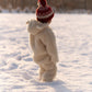 Baby/Kid Virgin White Wool Overall