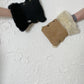 Waterproof Natural Wool Stroller Hand Muffs Black&Charcoal