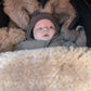 Black Natural Sheepskin Stroller Sleeping Bag