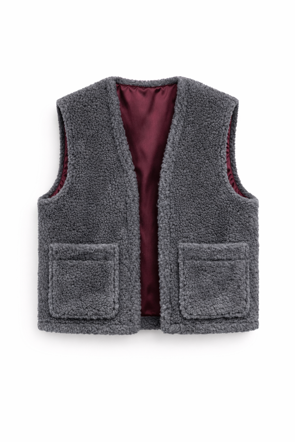Woolen Woman's Vest - Dark Grey