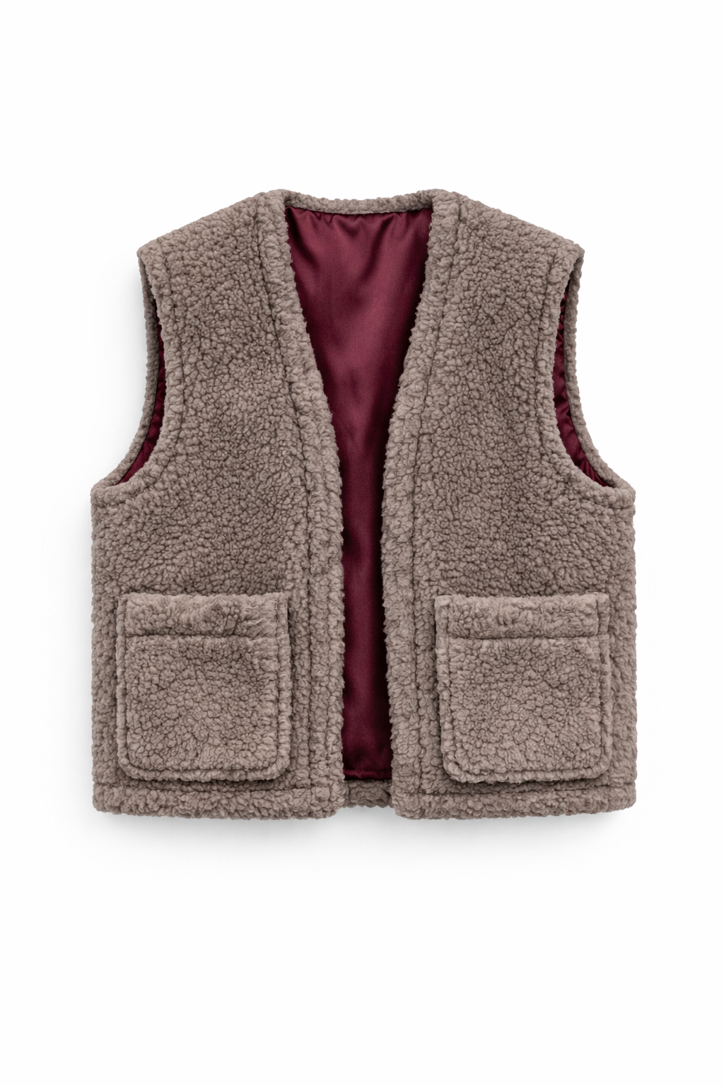 Woolen Woman's Vest - Beige