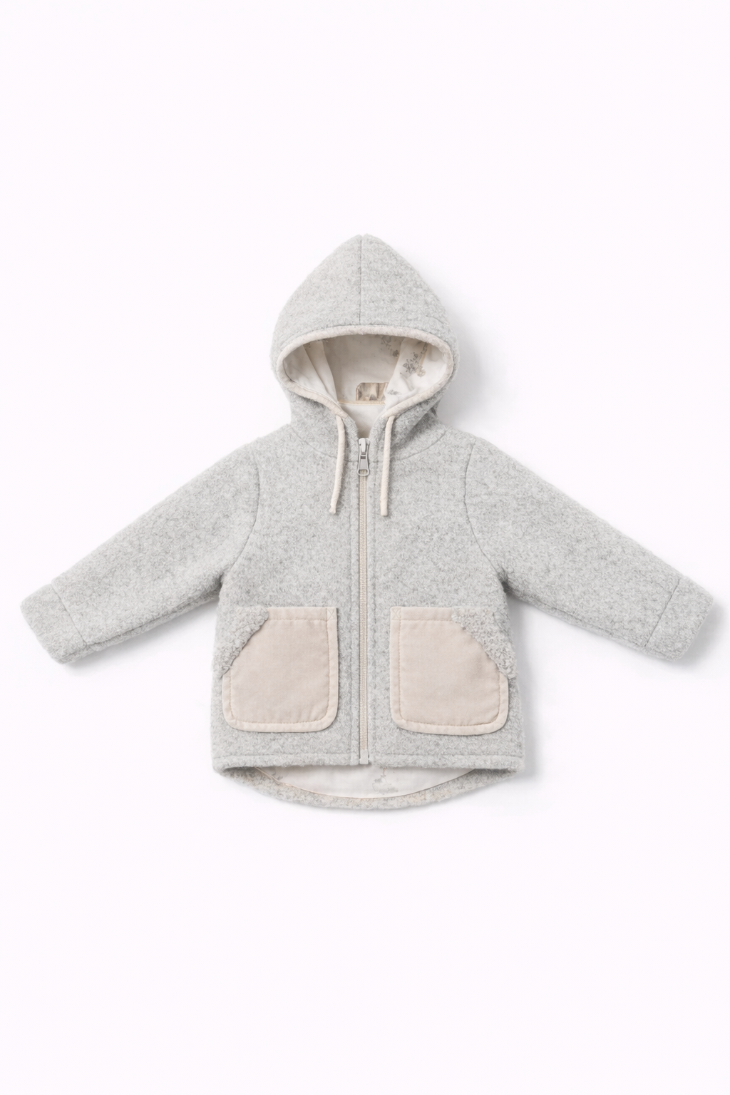 Baby/Kid Virgin Wool Jacket - Grey