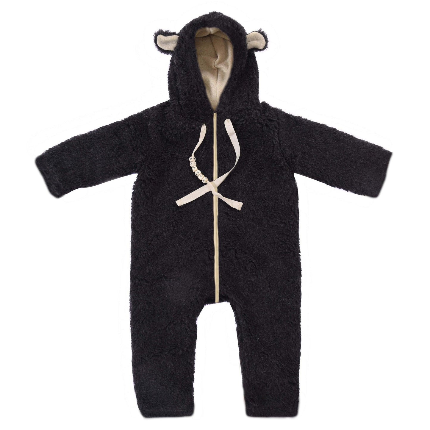 Baby/Kid Virgin Wool Overall Charcoal