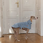 Water repellent Dog Trench Light Blue Coat