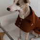 Water repellent Dog Trench Chocolate Brown Coat 