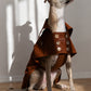 Water repellent Dog Trench Chocolate Brown Coat 