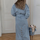 Water repellent Dog Trench Light Blue Coat