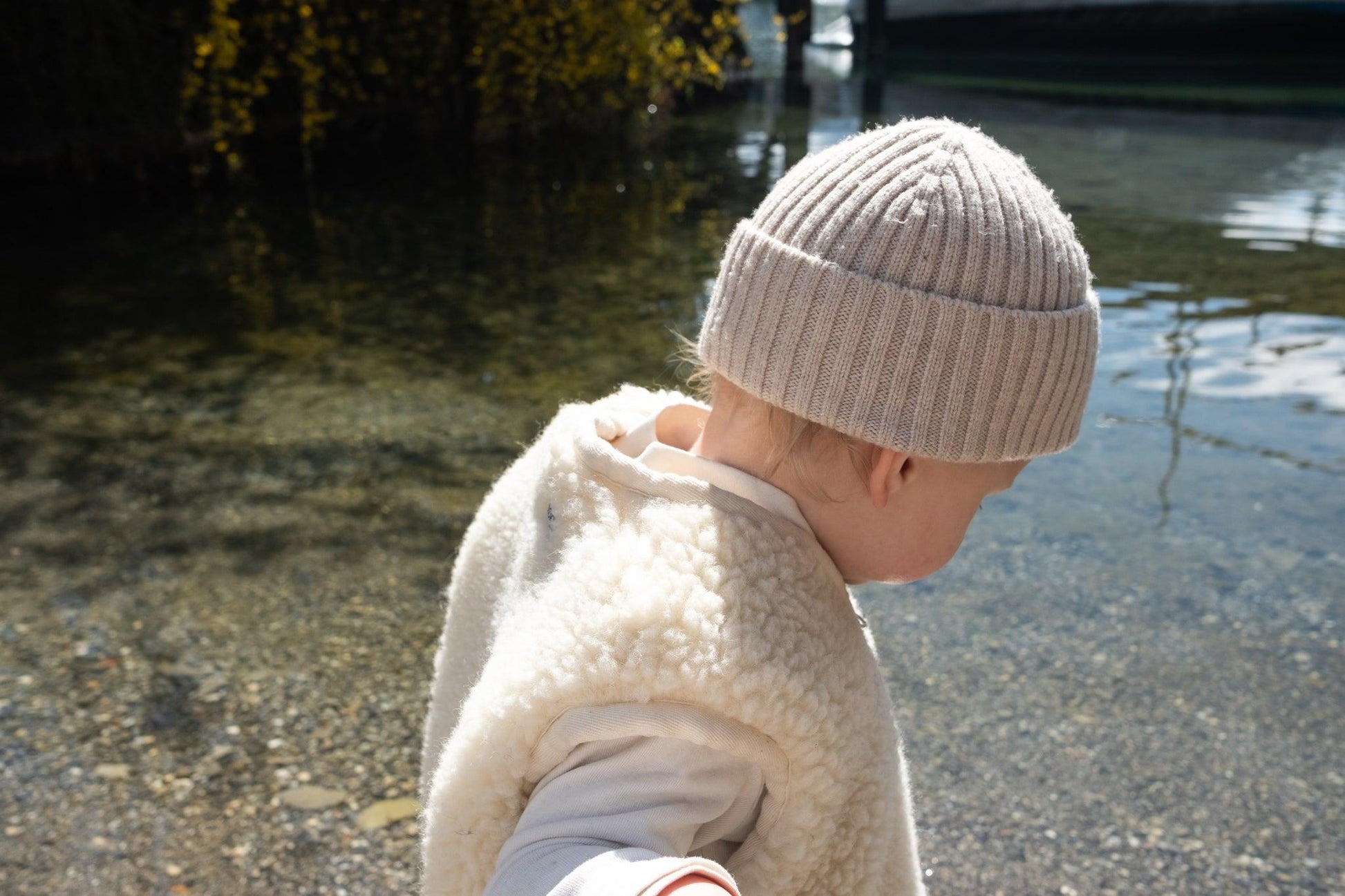 Baby/Kid Virgin Wool Vest  White