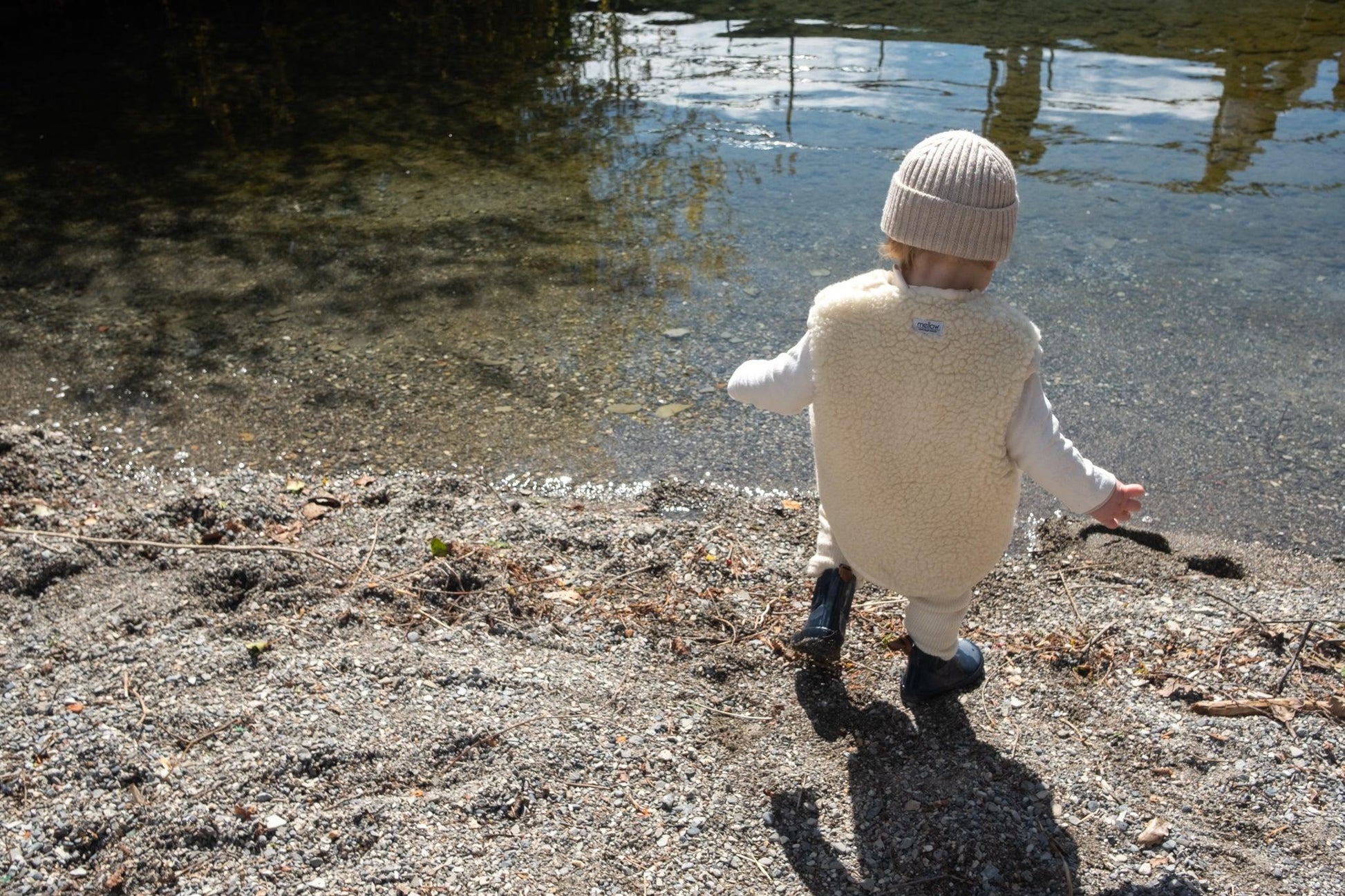 Baby/Kid Virgin Wool Vest  White