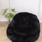 Natural Sheepskin Beanbag Black