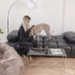Natural Sheepskin Beanbag Greige