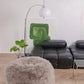 Natural Sheepskin Pouf / Ottoman Greige