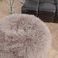 Natural Sheepskin Pouf / Ottoman Greige