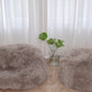 Natural Sheepskin Beanbag Greige