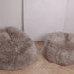 Natural Sheepskin Beanbag Greige