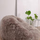 Natural Sheepskin Beanbag Greige