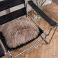 Square Natural Sheepskin Pillow Greige