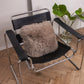 Square Natural Sheepskin Pillow Greige