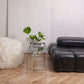 Natural Sheepskin Pouf / Ottoman White