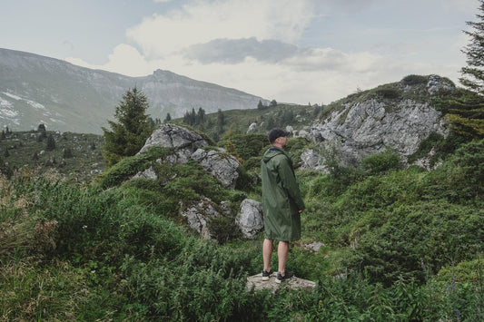 Waterproof Coat with Wool Khaki