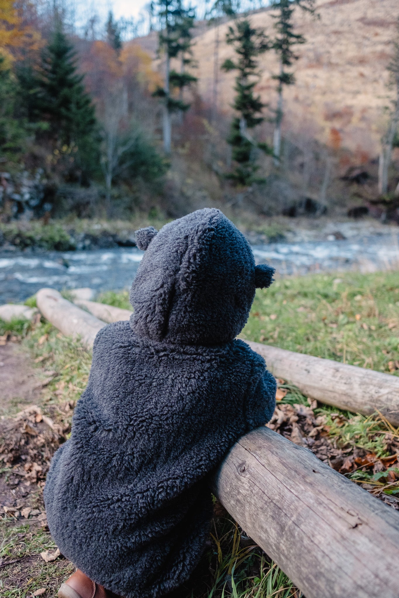 Baby/Kid Virgin Wool Jacket Charcoal