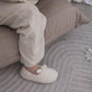 Adult Natural Wool Slippers White