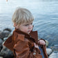 Kid's Trench Coat - Brown - Cotton