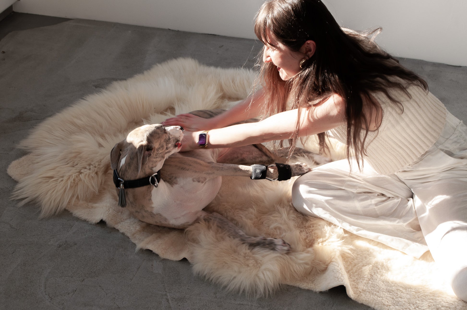 Natural Sheepskin Ivory Carpet 