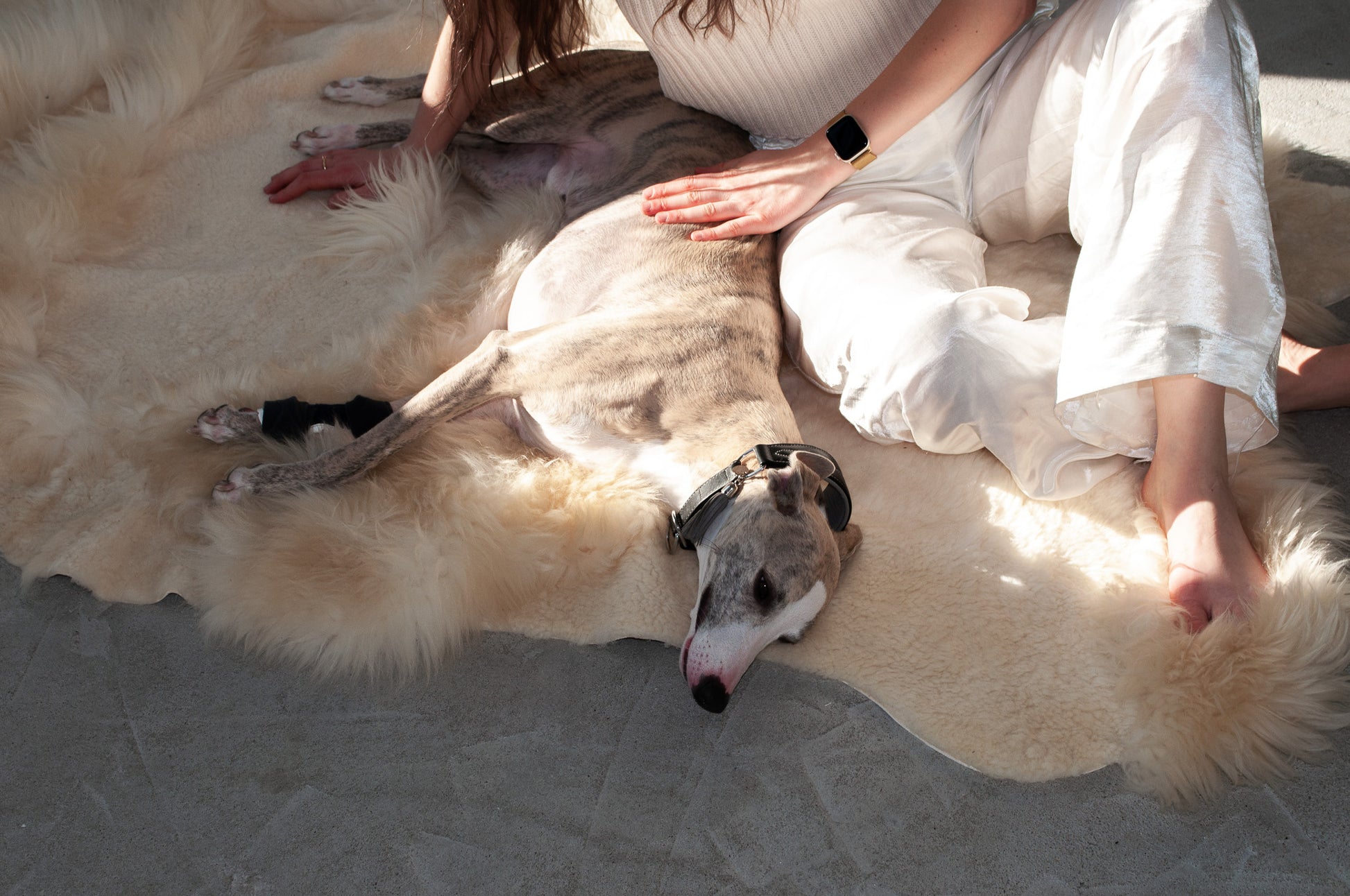 Natural Sheepskin Ivory Carpet 
