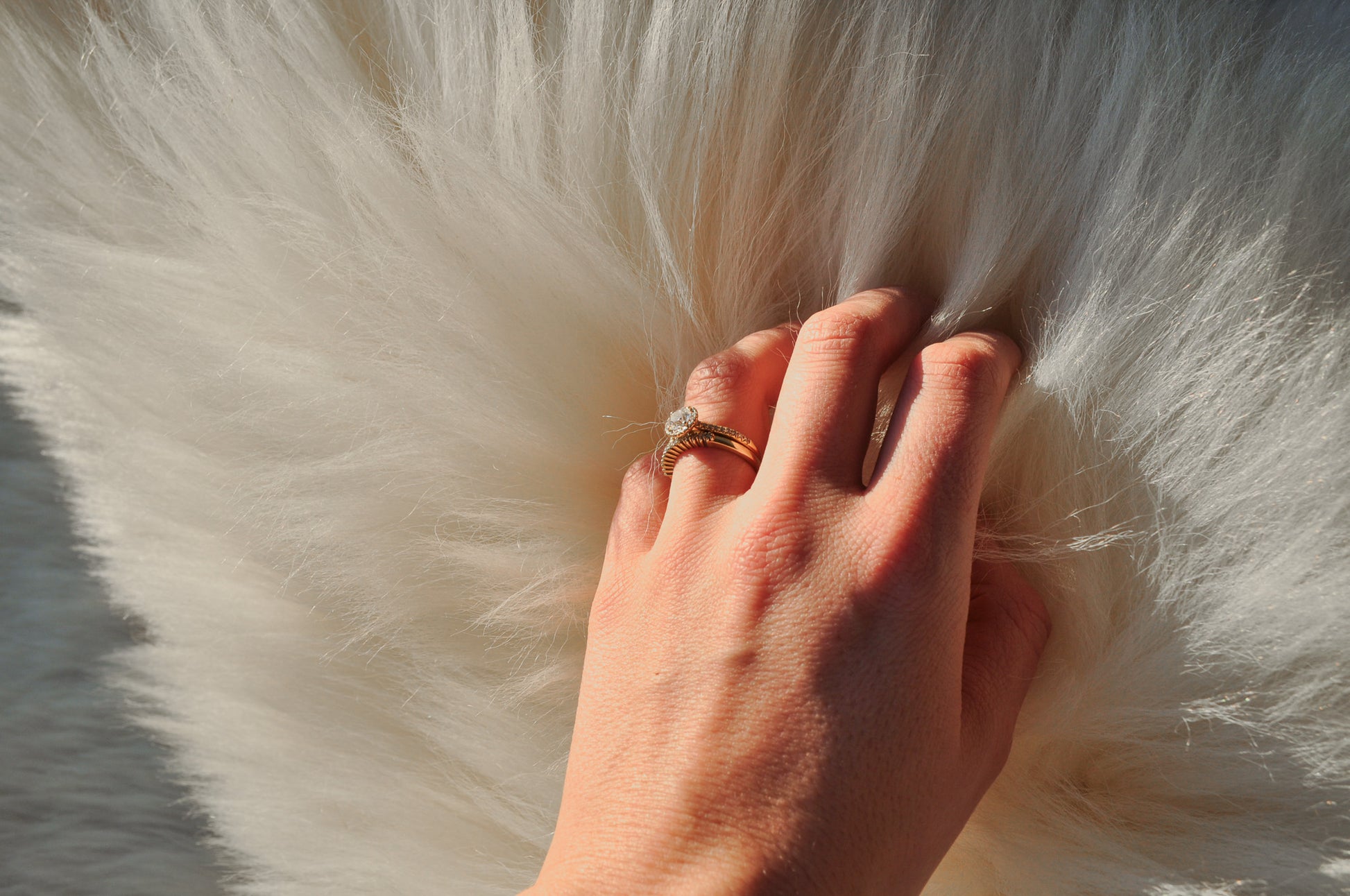 Natural Sheepskin Ivory Carpet 