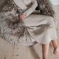Natural Sheepskin Beanbag Greige