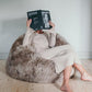 Natural Sheepskin Beanbag Greige