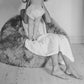 Natural Sheepskin Beanbag Greige