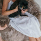Natural Sheepskin Beanbag Greige