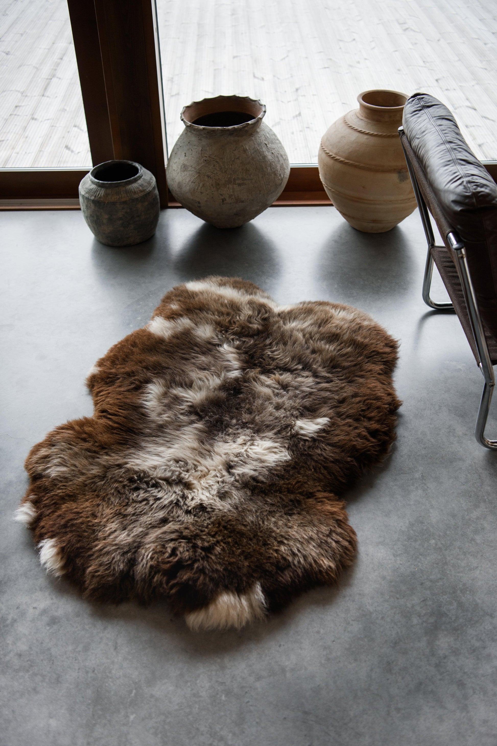 Natural Sheepskin Rug Rare Breed