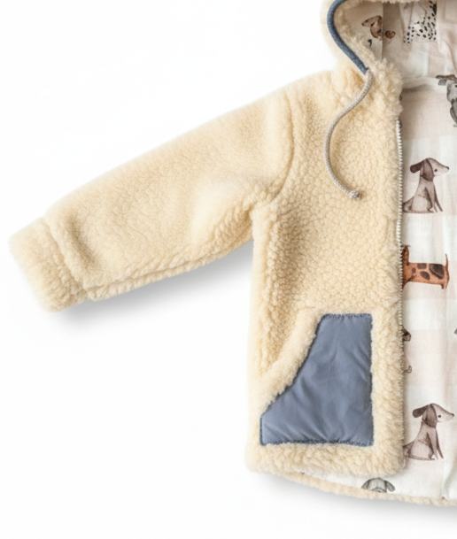 Baby/Kind Schurwolljacke - Blau