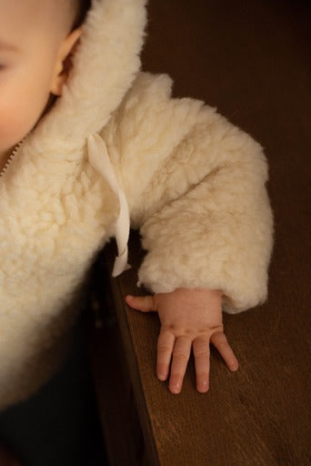 Baby/Kid Virgin Wool Jacket White