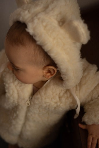 Baby/Kid Virgin Wool Jacket White