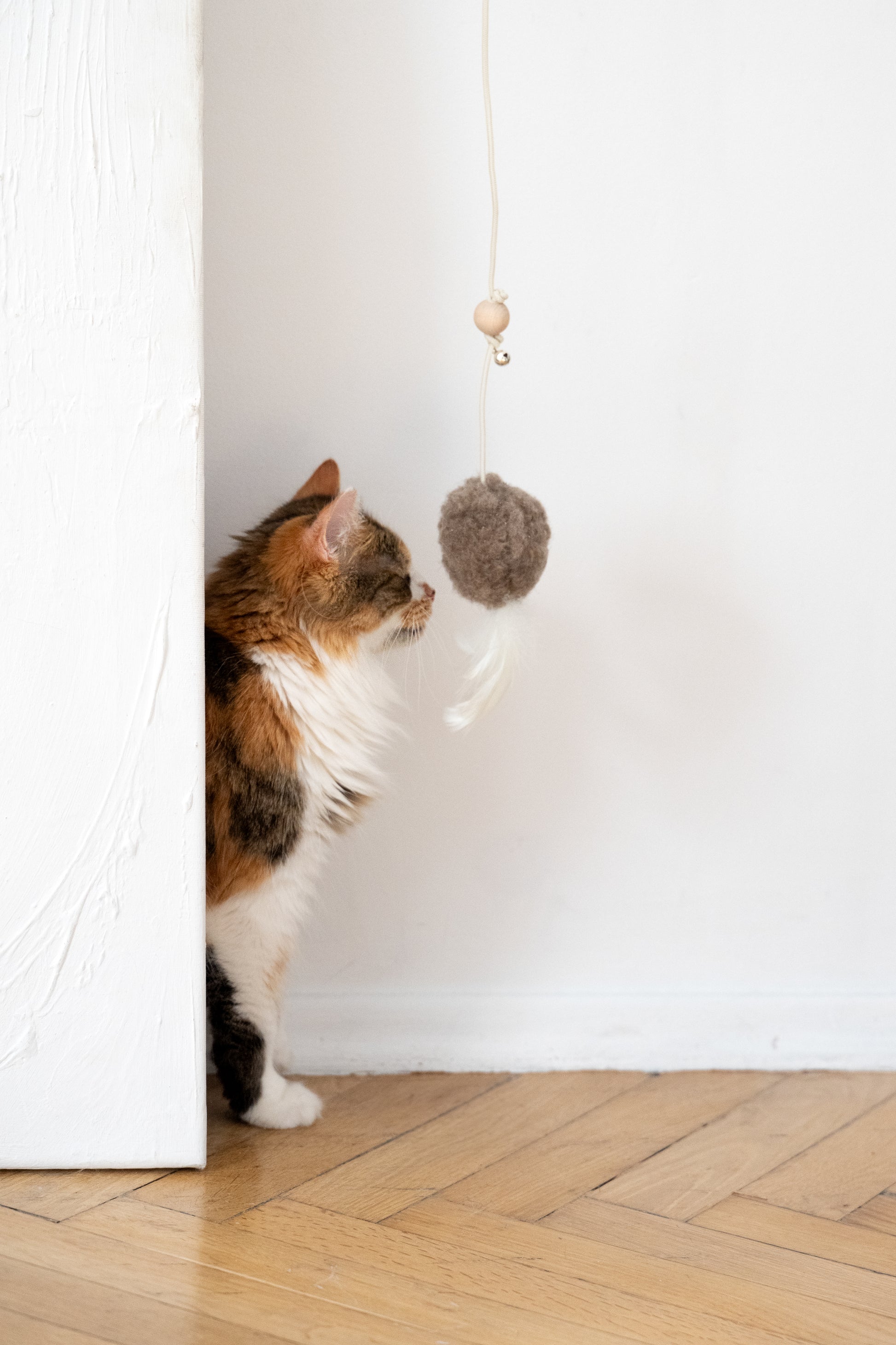 Natural Woolen Cat Toy Mouse