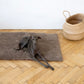 Square or Rectangular Natural Woolen Pet Mat Beige